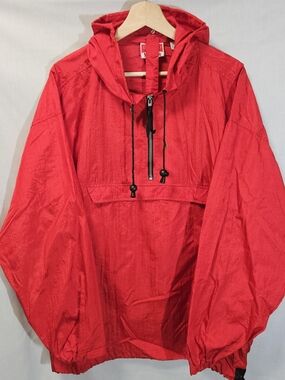 Marlboro Unlimited Red Vintage Lightweight Packable Windbreaker SZ L